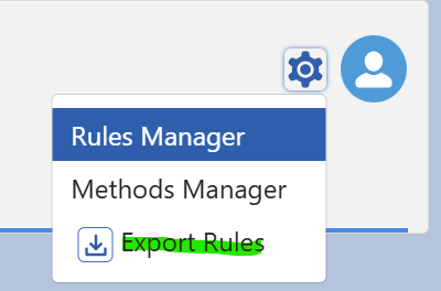 Export rule set
