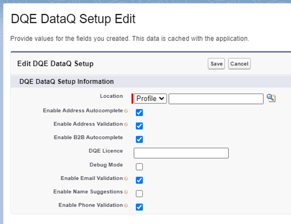 Create a profile-specific custom setting instance
