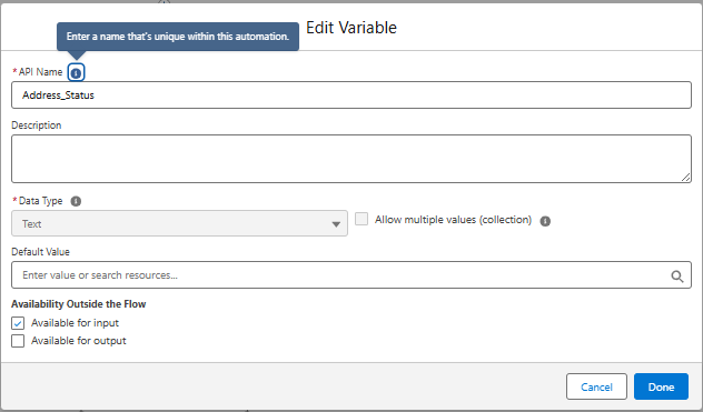 Address_Status variable