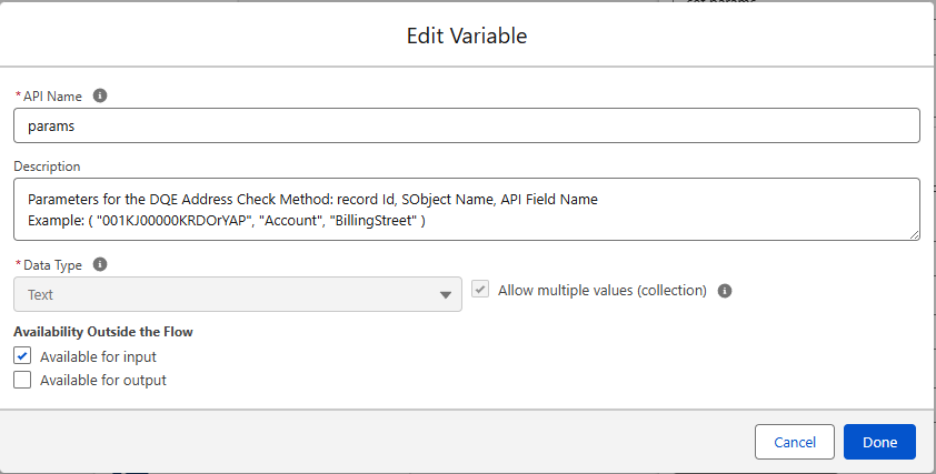 Define Flow variable