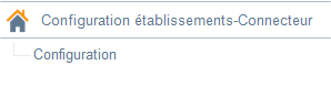 Menu de configuration Stores-Connectors de Retail Y2 avant la version 1.1.18