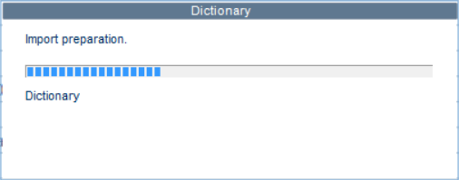 Message de confirmation Retail Y2 pour l'importation du fichier de traduction