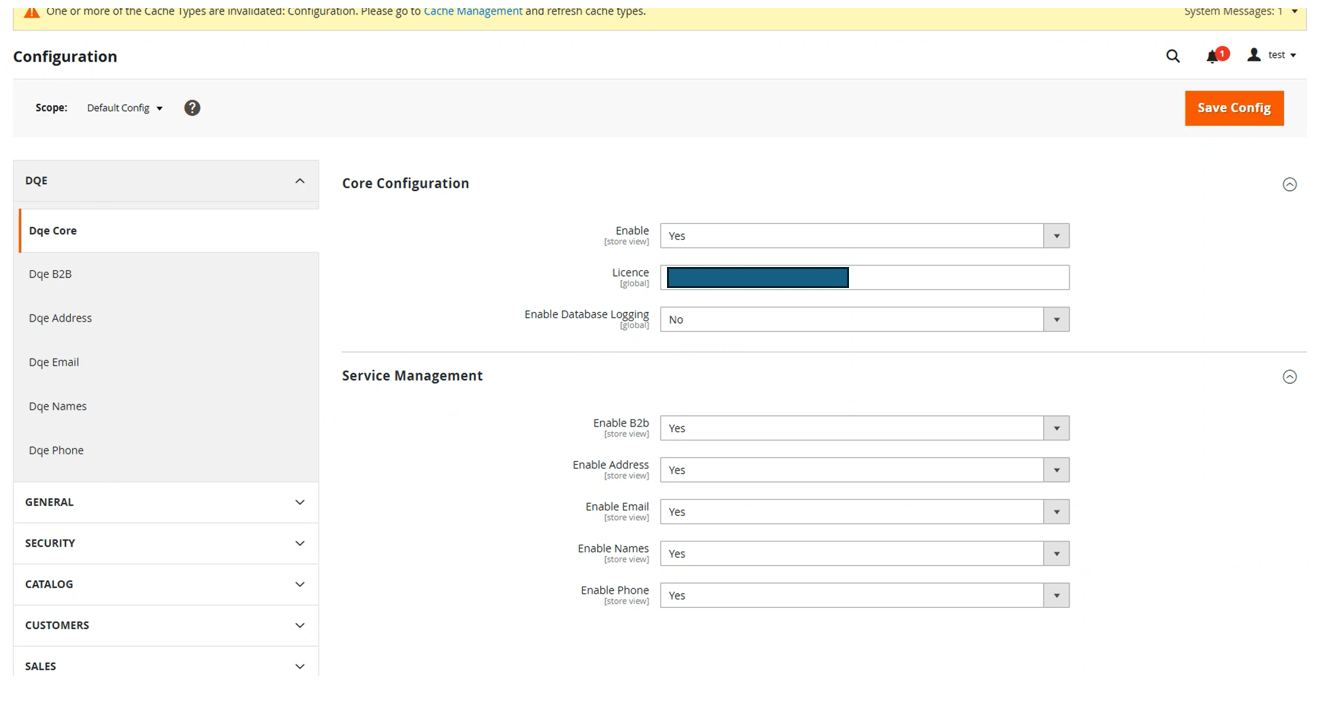 Adobe Commerce DQE Core controller and data flow diagram
